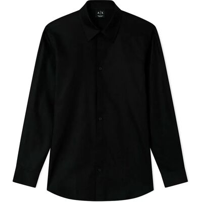 Armani Exchange Camicia A Maniche Lunghe Xm002263_af13131 Black Diagonal Letter XL Armani Exchange Camicia A Maniche Lunghe Xm002263_af13131 Black Diagonal Letter XL