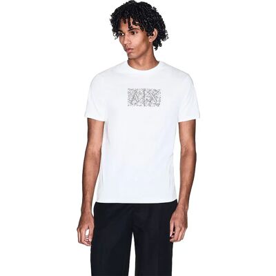 Armani Exchange Maglietta A Maniche Corte Xm00278_af10356 Off White 2XL Armani Exchange Maglietta A Maniche Corte Xm00278_af10356 Off White 2XL