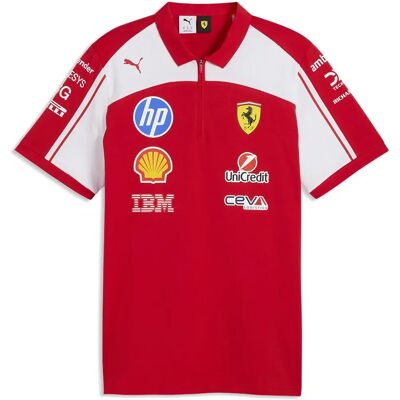 Polo A Maniche Corte Sf Ferrari 713829 Replica Puma Red 2XL Polo A Maniche Corte Sf Ferrari 713829 Replica Puma Red 2XL