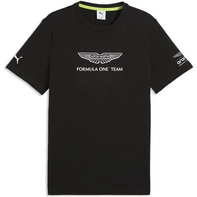 Maglietta A Maniche Corte X Aston Martin F1 Essential Big Logo Puma Black XL Maglietta A Maniche Corte X Aston Martin F1 Essential Big Logo Puma Black XL