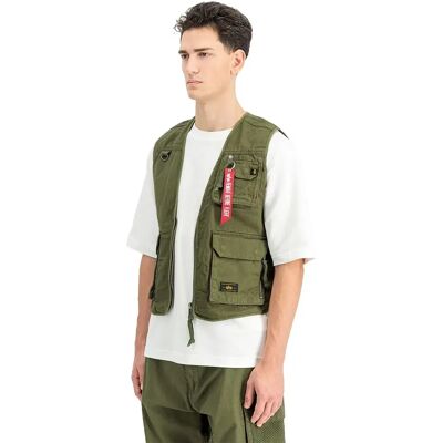 Alpha Industries Gilet Mesh Utility Dark Olive 2XL Alpha Industries Gilet Mesh Utility Dark Olive 2XL