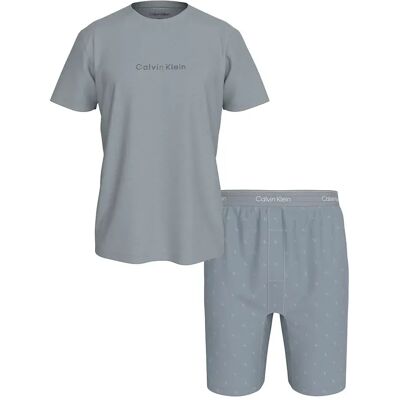 Calvin Klein Pigiama A Maniche Corte Lv00nm2900 Misty Grey Top / Diamond Logo Misty M Calvin Klein Pigiama A Maniche Corte Lv00nm2900 Misty Grey Top / Diamond Logo Misty M