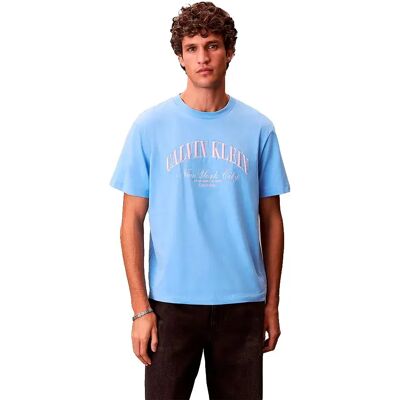 Calvin Klein Jeans Maglietta A Maniche Corte Lv0rf820g Blue Descent XL Calvin Klein Jeans Maglietta A Maniche Corte Lv0rf820g Blue Descent XL