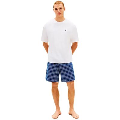 Tommy Hilfiger Pigiama A Maniche Corte Um0um0383 White / Window Pain Check L Tommy Hilfiger Pigiama A Maniche Corte Um0um0383 White / Window Pain Check L