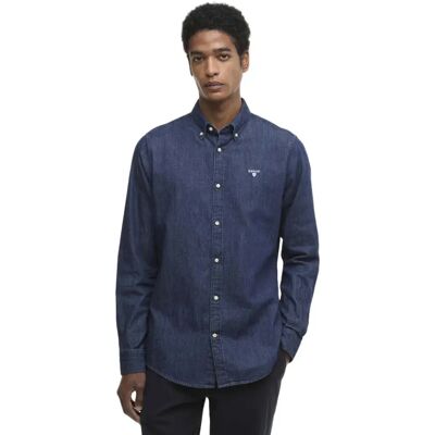 Barbour Camicia A Maniche Lunghe Denim Crest Indigo L Barbour Camicia A Maniche Lunghe Denim Crest Indigo L