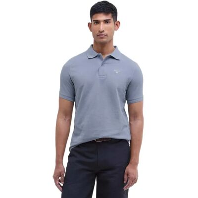 Barbour Polo A Maniche Corte Original Sports Washed Blue L Barbour Polo A Maniche Corte Original Sports Washed Blue L