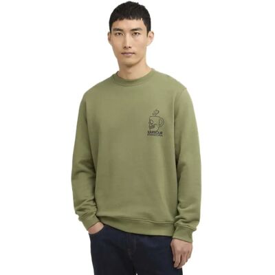 Barbour Felpa Staithes Olvine L Barbour Felpa Staithes Olvine L