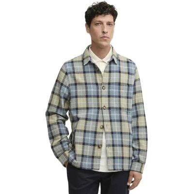 Barbour Camicia Overshirt Vennel Textured Highland Lake Tartan M Barbour Camicia Overshirt Vennel Textured Highland Lake Tartan M