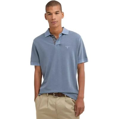 Barbour Polo A Maniche Corte Washed Washed Blue 2XL Barbour Polo A Maniche Corte Washed Washed Blue 2XL