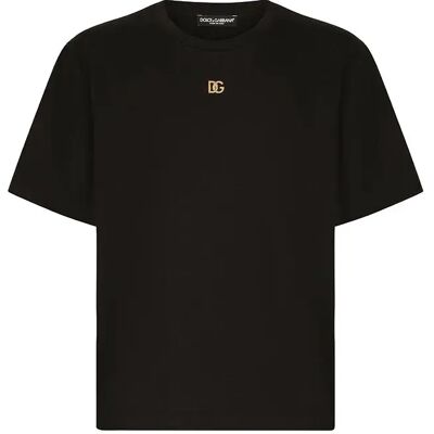 Dolce&Gabbana A Maniche Corte 76678 Black 44 Dolce&Gabbana A Maniche Corte 76678 Black 44