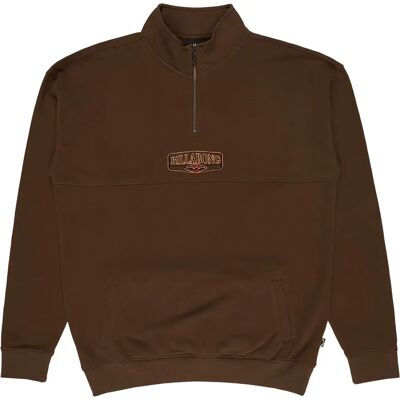 Billabong Felpa Con Mezza Zip Core Lord Dark Brown M Billabong Felpa Con Mezza Zip Core Lord Dark Brown M