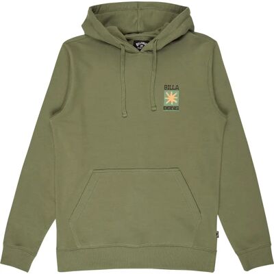Billabong Felpa Con Cappuccio Foundation Moss Green S Billabong Felpa Con Cappuccio Foundation Moss Green S