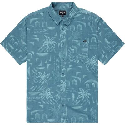 Billabong Camicia A Maniche Corte Solana Cord Washed Blue L Billabong Camicia A Maniche Corte Solana Cord Washed Blue L