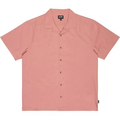 Billabong Camicia A Maniche Corte Vacay Linen Dusty Rose XL Billabong Camicia A Maniche Corte Vacay Linen Dusty Rose XL