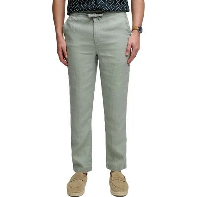 Superdry Pantaloni Merchant Linen Bay Green 2XL Superdry Pantaloni Merchant Linen Bay Green 2XL