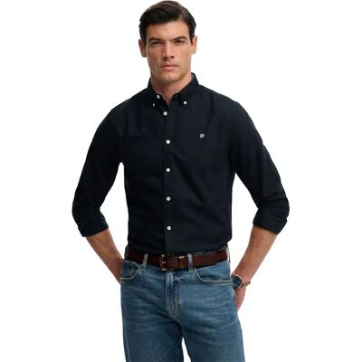 Superdry Camicia A Maniche Lunghe Preppy Oxford Eclipse Navy M Superdry Camicia A Maniche Lunghe Preppy Oxford Eclipse Navy M