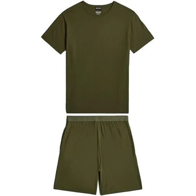 G-star Pigiama A Maniche Corte D299-01 Ivy Green 2XL G-star Pigiama A Maniche Corte D299-01 Ivy Green 2XL