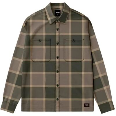 Vans Camicia A Maniche Lunghe Larkspur Plaid Flannel Obsidian Fern / Bungee Cord XS Vans Camicia A Maniche Lunghe Larkspur Plaid Flannel Obsidian Fern / Bungee Cord XS