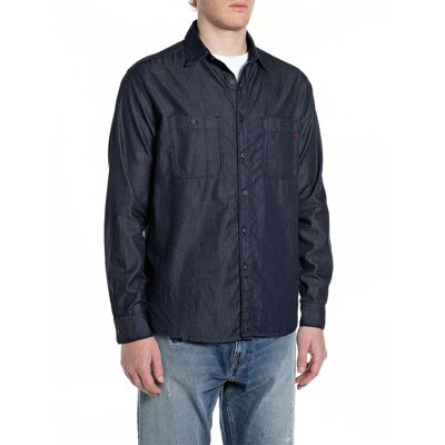 Replay Camicia A Maniche Lunghe M150 .000.792 07a Dark Blue L Replay Camicia A Maniche Lunghe M150 .000.792 07a Dark Blue L