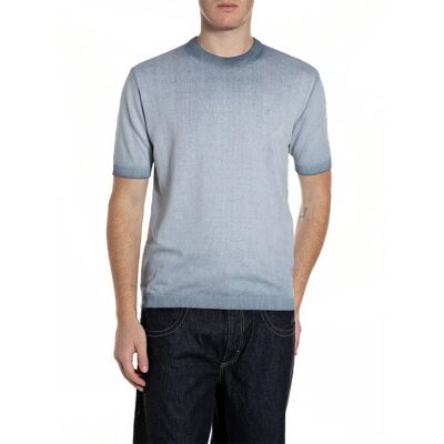 Replay Polo A Maniche Corte Uk718.000.g20785a Pewter Blue 2XL Replay Polo A Maniche Corte Uk718.000.g20785a Pewter Blue 2XL