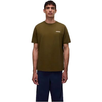 Napapijri Maglietta A Maniche Corte Small Box Dark Olive 2XL Napapijri Maglietta A Maniche Corte Small Box Dark Olive 2XL