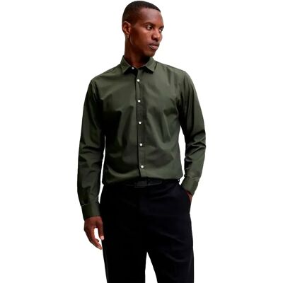 Jack & Jones Camicia A Maniche Lunghe Joe Plain Forest Night / Slim L Jack & Jones Camicia A Maniche Lunghe Joe Plain Forest Night / Slim L