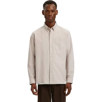 Selected Camicia A Maniche Lunghe Regrick Oxford Flex Savannah Tan / Mixed White 2XL Selected Camicia A Maniche Lunghe Regrick Oxford Flex Savannah Tan / Mixed White 2XL