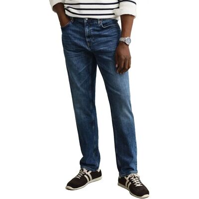 Gant Jeans 1000011 Regular Fit Mid Blue Broken In 29 Gant Jeans 1000011 Regular Fit Mid Blue Broken In 29