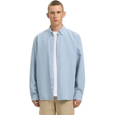 Selected Camicia A Maniche Lunghe Clay Linen Regular Fit Dusty Blue / White 2XL Selected Camicia A Maniche Lunghe Clay Linen Regular Fit Dusty Blue / White 2XL