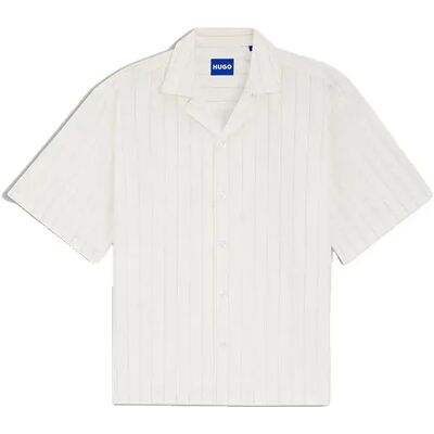 Hugo Camicia A Maniche Corte Eligino 10278678 Open White XL Hugo Camicia A Maniche Corte Eligino 10278678 Open White XL