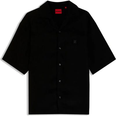 Hugo Camicia A Maniche Corte Espino 1027868 Black L Hugo Camicia A Maniche Corte Espino 1027868 Black L