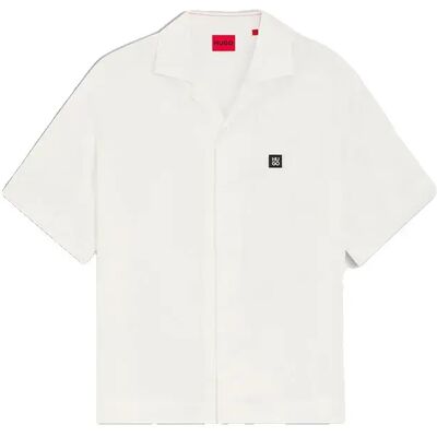 Hugo Camicia A Maniche Corte Espino 1027868 Natural M Hugo Camicia A Maniche Corte Espino 1027868 Natural M