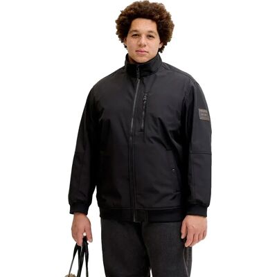 Jack & Jones Giacca Bomber Parker Softshell Plus Size Black 2XL Jack & Jones Giacca Bomber Parker Softshell Plus Size Black 2XL