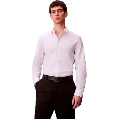 Calvin Klein Camicia A Maniche Lunghe Lv0lb18g Bright White XL Calvin Klein Camicia A Maniche Lunghe Lv0lb18g Bright White XL