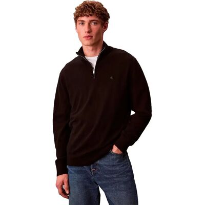 Calvin Klein Maglione Con Mezza Zip Lv0ld318g Black L Calvin Klein Maglione Con Mezza Zip Lv0ld318g Black L