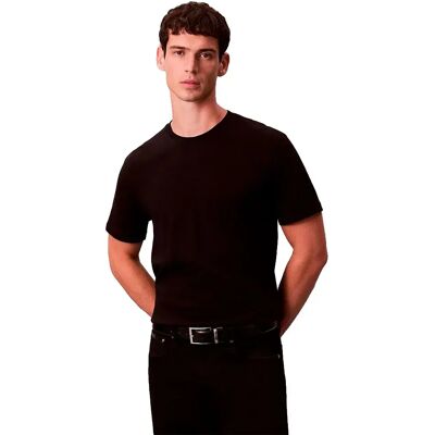 Calvin Klein Maglietta A Maniche Corte Supima Interlock Solid Black 2XL Calvin Klein Maglietta A Maniche Corte Supima Interlock Solid Black 2XL