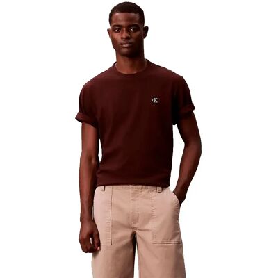 Calvin Klein Jeans Maglietta A Maniche Corte Lv0rc275g Rich Brown 2XL Calvin Klein Jeans Maglietta A Maniche Corte Lv0rc275g Rich Brown 2XL