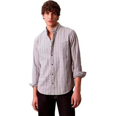 Calvin Klein Jeans Camicia A Maniche Lunghe Lv0re113g Harlem Night Blue 2XL Calvin Klein Jeans Camicia A Maniche Lunghe Lv0re113g Harlem Night Blue 2XL