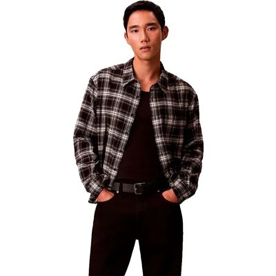 Calvin Klein Jeans Camicia A Maniche Lunghe Lv0re11g Relaxed Fit Black S Calvin Klein Jeans Camicia A Maniche Lunghe Lv0re11g Relaxed Fit Black S