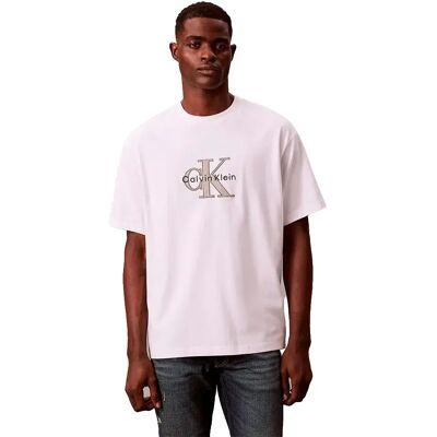 Calvin Klein Jeans Maglietta A Maniche Corte Lv0re815g Bright White 2XL Calvin Klein Jeans Maglietta A Maniche Corte Lv0re815g Bright White 2XL