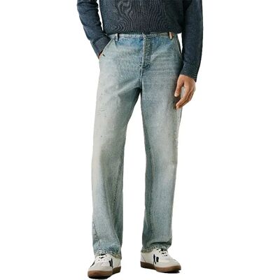 Pepe Jeans Jeans Helix Authentic Loose Tapered Fit Blue Rigid Denim 34 Pepe Jeans Jeans Helix Authentic Loose Tapered Fit Blue Rigid Denim 34