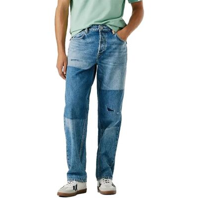 Pepe Jeans Jeans Helix Contrast Loose Tapered Fit Blue Rigid Denim 32 Pepe Jeans Jeans Helix Contrast Loose Tapered Fit Blue Rigid Denim 32
