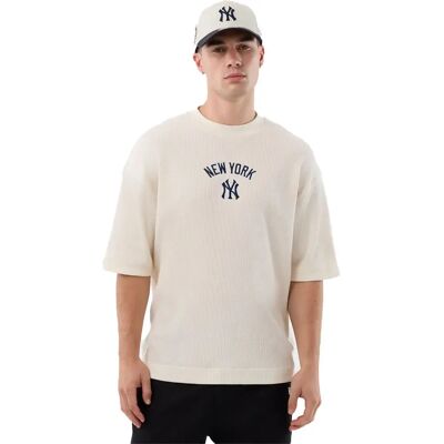 New Era Maglietta A Maniche Corte Mlb Waffle Box New York Yankees Open White XL New Era Maglietta A Maniche Corte Mlb Waffle Box New York Yankees Open White XL