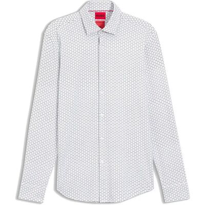 Hugo Camicia A Maniche Lunghe Kenno 10278936 Black 43 Hugo Camicia A Maniche Lunghe Kenno 10278936 Black 43