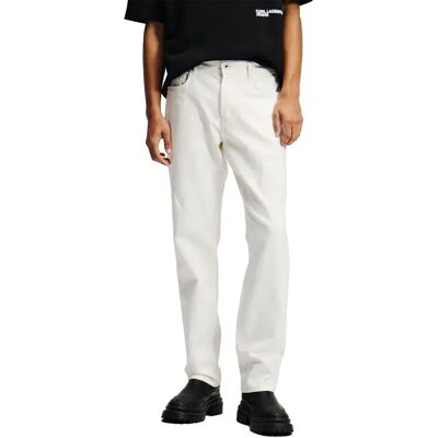 Karl Lagerfeld Jeans Jeans A2m10136 Tapered Fit White Denim 30 Karl Lagerfeld Jeans Jeans A2m10136 Tapered Fit White Denim 30