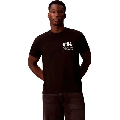 Calvin Klein Jeans Maglietta A Maniche Corte 30s Resort Black L Calvin Klein Jeans Maglietta A Maniche Corte 30s Resort Black L