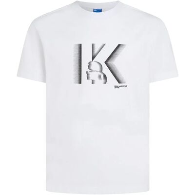 Karl Lagerfeld Jeans Maglietta A Maniche Corte Bm17026 White M Karl Lagerfeld Jeans Maglietta A Maniche Corte Bm17026 White M