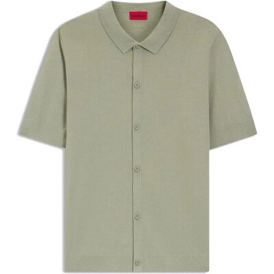 Hugo Camicia A Maniche Corte San Paco 1027763 Light / Pastel Green 2XL Hugo Camicia A Maniche Corte San Paco 1027763 Light / Pastel Green 2XL