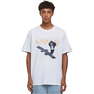 Mister Tee Maglietta A Maniche Corte A-minor Oversize White S Mister Tee Maglietta A Maniche Corte A-minor Oversize White S