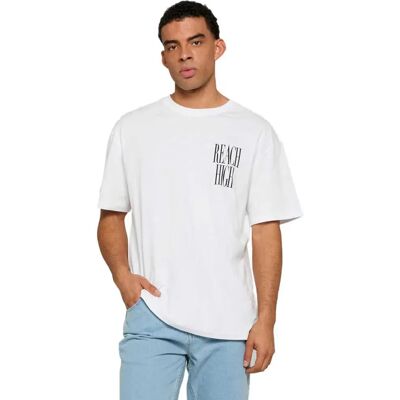 Mister Tee Maglietta A Maniche Corte Reach High Oversize White L Mister Tee Maglietta A Maniche Corte Reach High Oversize White L